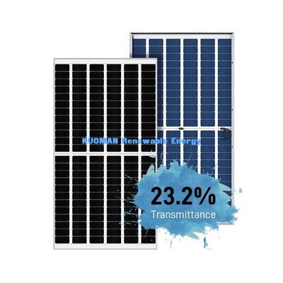 Χωρίς πλαίσιο γυαλί 540W 550W Μονό Perc ηλιακά πάνελ