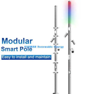 outdoor smart solar wifi city sensors intelligent street light pole