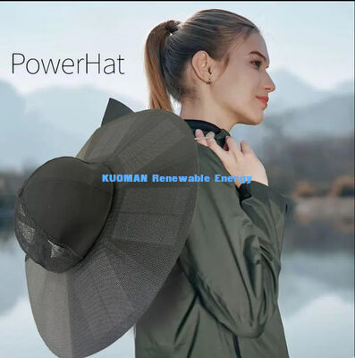Πτυσσόμενο φορητό επαναφορτιζόμενο καπέλο με ηλιακή φόρτιση για κάμπινγκ