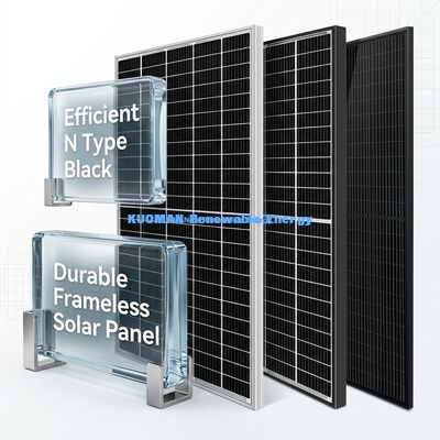 Ηλιακό πάνελ 500W-600W με αποδοτικότητα 22% και αντοχή σε καιρικές συνθήκες IP65 για την παραγωγή βιομηχανικής ενέργειας