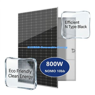 Προσαρμοσμένο 800W 48 Volt χαμηλή υποβάθμιση υψηλής απόδοσης ηλιακό πάνελ φωτοβολταϊκό πάνελ