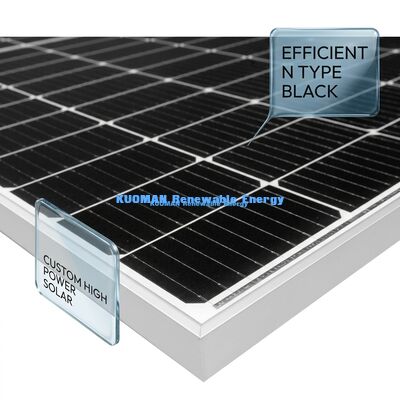 25A Ηλιακό πάνελ υψηλού ρεύματος με απόδοση 22% και αντοχή σε καιρικές συνθήκες IP65 για εκτός δικτύου και εμπορικά συστήματα