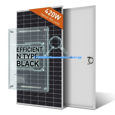300W-400W Μονοκρυσταλλικό Ηλιακό Πίνακα Ενέργειας με Ανωδικοποιημένο Πλαισίο Αλουμινίου για Υψηλή Απόδοση