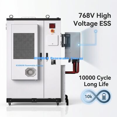 Εξωτερικό σύστημα αποθήκευσης ενέργειας βιομηχανικής μπαταρίας με μπαταρία φωσφορικού λιθίου σιδήρου 107,52kWh και βαθμολογία IP54