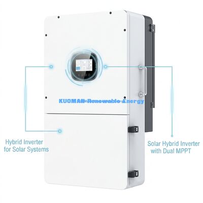 Σειρά BSR 36kW Υβριδικός Τριφασικός Ηλιακός Μετατροπέας Υψηλής Εισόδου PV με Μπαταρία Λιθίου & Προστασία IP65