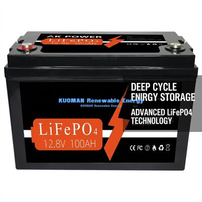Μπαταρία Λιθίου 12V 100Ah 1280Wh Βαθύ Κύκλου με Διάρκεια Ζωής 8000 Κύκλων για Αποθήκευση Ενέργειας και Τροφοδοσία Ηλεκτρικού Καροτσιού Γκολφ