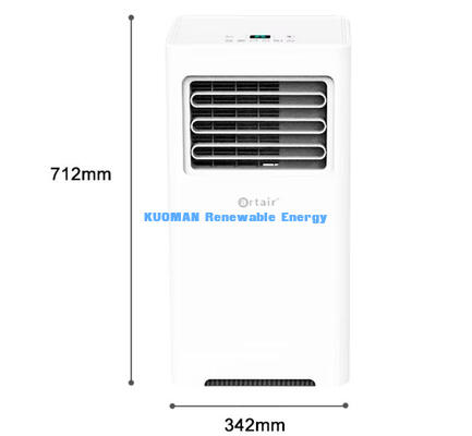 Συμπαγές φορητό φορητό AC 6000BTU EER 6.51 Ψηφιακό χειριστήριο αφής χαμηλού θορύβου για κοιτώνες και μικρούς χώρους γραφείων