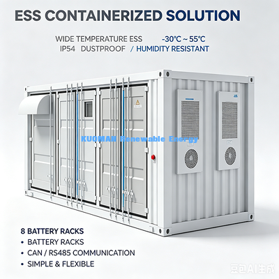 3.5Ton Containerized Energy Storage Unit 12192mm Size Large Capacity Industrial Battery ESS