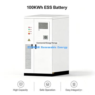 Intelligent EMS 100KWh Commercial ESS Battery Cabinet Remote Monitoring Solar Energy Storage System