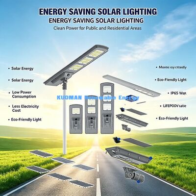 Φωτιστικό δρόμου ηλιακό 3000K-6000K CCT 30W αδιάβροχο ηλιακό φωτιστικό όλα σε ένα για εξωτερικά έργα