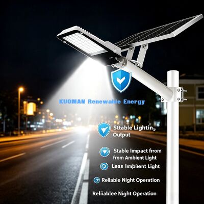 6000K Cool White Solar Street Light Μεγάλη φωτεινότητα Οπτικό φακό οδικό φως
