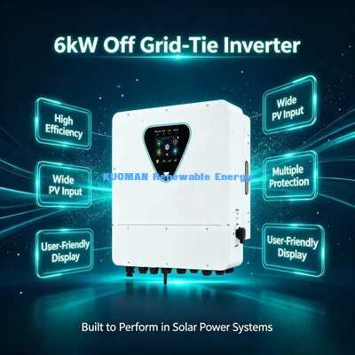 6KW 2 MPPT Ηλιακός υβριδικός μετατροπέας ρεύματος μετασχηματιστής Wi-Fi Απομακρυσμένη παρακολούθηση