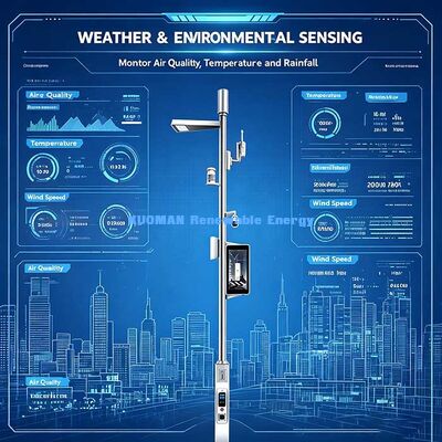 Έξυπνος ιστός φωτισμού δρόμου IoT, Έξυπνος ιστός LED με τηλεχειριζόμενο φωτισμό για πάρκα, πλατείες και αυτοκινητόδρομους
