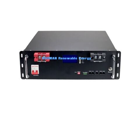 Μονάδα μπαταρίας KM 48V 100Ah LiFePO4 Rack Βαθιών Κύκλων 8000 Φορές