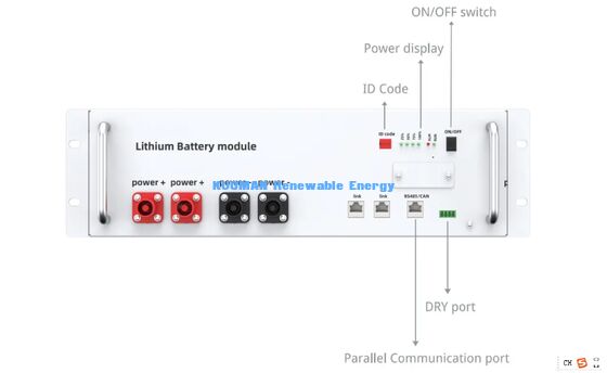Μπαταρία KM 48V 200Ah LiFePO4 Επιτοίχιας Στήριξης Βαθιάς Εκφόρτισης 8000 Κύκλοι