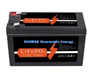 Μπαταρία λιθίου LiFePO4 12V 10Ah 128Wh Βαθύ Κύκλου για Αποθήκευση Ενέργειας και Εφαρμογές RV