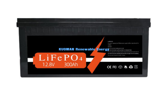 Προσαρμοσμένη μπαταρία λιθίου 12V 300Ah με 3840Wh ενέργειας και 8000 κύκλους ζωής για αποθήκευση ενέργειας
