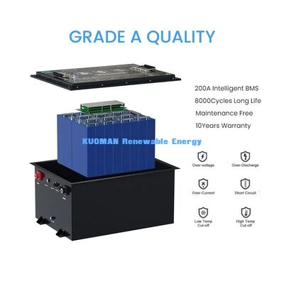 KM 48V -50-150Ah Προσαρμοσμένο καρότσι γκολφ LiFePO4 μπαταρία 8000 κύκλοι