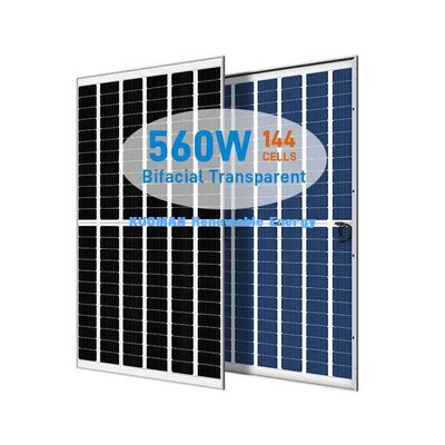 540W 550W Mono Perc Ηλιακό Πάνελ με 22% Απόδοση και Γυάλινο Σχέδιο Χωρίς Πλαίσιο
