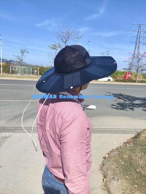 Νέο αναδιπλούμενο φορητό επαναφορτιζόμενο καπέλο ηλιακής ενέργειας KM