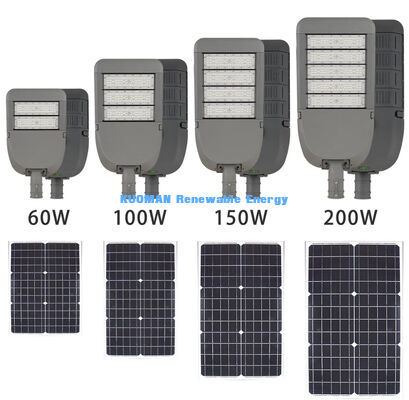 Αδιάβροχο εξωτερικού χώρου IP65, ηλιακό φωτιστικό δρόμου 50 W, διαχωρισμένο ηλιακό φωτιστικό δρόμου