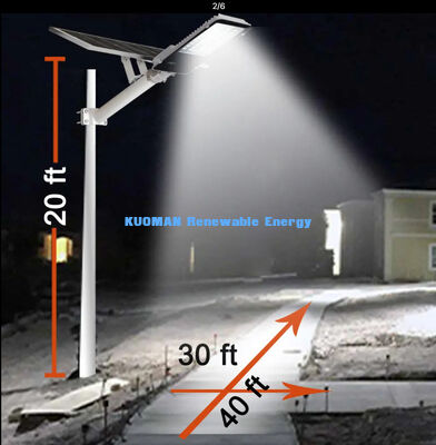 Αδιάβροχο ηλιακό φωτιστικό LED IP65 για δρόμους 100-500W, προσαρμόσιμο με CCT 2700-6000K για φωτισμό κήπου και δρόμου