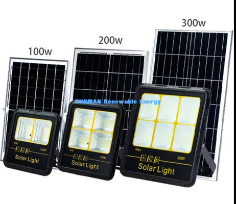 300W LED ηλιακό φως πλημμύρας IP65 αδιάβροχο 15000LM υψηλό φως με σώμα από κράμα αλουμινίου για εξωτερικό φωτισμό
