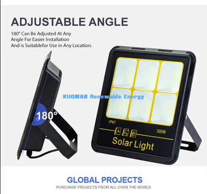 300W LED ηλιακό φως πλημμύρας IP65 αδιάβροχο 15000LM υψηλό φως με σώμα από κράμα αλουμινίου για εξωτερικό φωτισμό