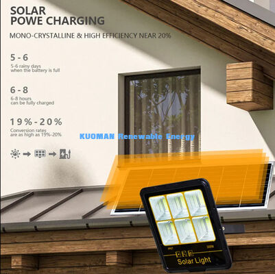 IP65 Αδιάβροχο 200W-400W Ηλιακό φως πλημμύρας με 15000LM High Lumen LED Ηλιακό φως του κήπου