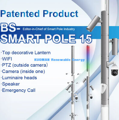 έξυπνοι ηλιακοί αισθητήρες πόλης wifi εξωτερικού χώρου έξυπνος στύλος φωτισμού δρόμου