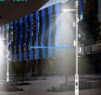 Έξυπνο LED Street Light με τηλεχειριστήριο 50000hrs Life Span και 4G PTZ IP Camera για Smart City Lighting Pole