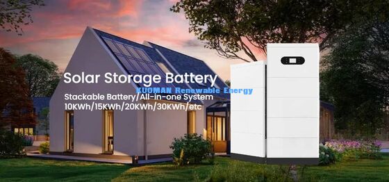 KM New Power 51.2V 400Ah Stackable LiFePO4 μπαταρία για την αποθήκευση ενέργειας στο σπίτι με κύτταρα βαθμού Α και έξυπνη προστασία BMS