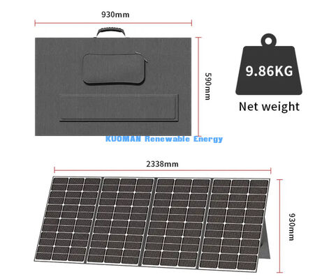 400W 40.3V αναδιπλούμενο ηλιακό φορτιστή φορητό αναδιπλούμενο ηλιακό πάνελ για κατασκήνωση και πεζοπορία