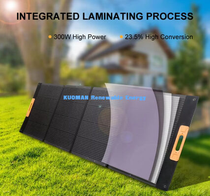 Πολλαπλές θύρες Ηλιακό φορτιστή 300W 100% Πράσινη Ηλιακή Ενέργεια Δυνατό να αναδιπλωθεί αναδιπλώσιμο φορητό ηλιακό πάνελ