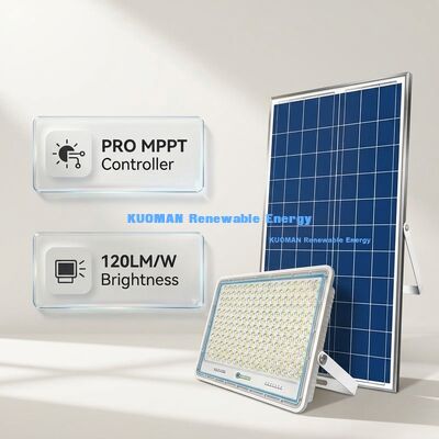 Υψηλής απόδοσης 120LM/W φωτεινό ηλιακό προβολέα με IP65 αδιάβροχο και PRO MPPT ελεγκτή
