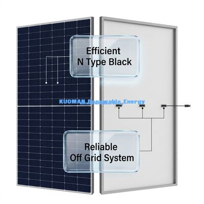 Τύπος N Μονοκρυσταλλικό Ηλιακό Πίνακα 410W-430W με IP68 Κουτί Διασύνδεσης για Προσαρμοσμένα Συστήματα Ενέργειας