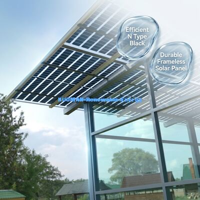 540W 550W Mono Perc Ηλιακό Πάνελ με 22% Απόδοση και Γυάλινο Σχέδιο Χωρίς Πλαίσιο