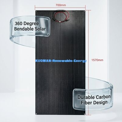 100W 210W IP68 Αδιάβροχο ευέλικτο ηλιακό πάνελ Φωτοβολταϊκό πάνελ λεπτής ταινίας για ταξίδια και κατοικίες