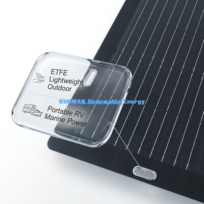 50W Εύκαμπτο Μονοκρυσταλλικό Ηλιακό Πάνελ με Εύκολη Αυτοκόλλητη Επένδυση για Υπαίθριες Περιπέτειες