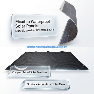 IP67 Αδιάβροχο 200W Ηλεκτρική ισχύς 360° Δυνατό να λυθεί ευέλικτο διπρόσωπο ηλιακό πάνελ για RV σπίτι και ταξίδια