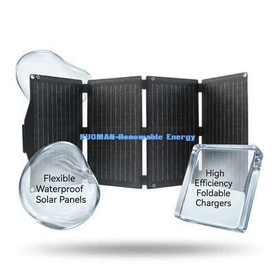 40W Ultra-Lightweight Ανθεκτικός στις καιρικές συνθήκες Ηλιακός Φορτιστής με Κυψέλες IBC Υψηλής Απόδοσης