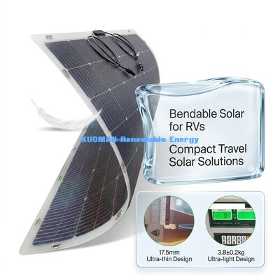 IP67 Αδιάβροχο 200W Ηλεκτρική ισχύς 360° Δυνατό να λυθεί ευέλικτο διπρόσωπο ηλιακό πάνελ για RV σπίτι και ταξίδια