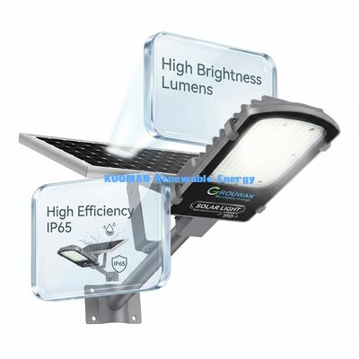 Αδιάβροχο IP65 300W-500W Διαχωριζόμενο Ηλιακό Φωτιστικό Δρόμου με Μπαταρία LiFePO4 και Ηλιακό Πάνελ