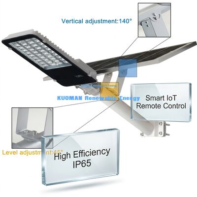 Αδιάβροχο ηλιακό φωτιστικό LED IP65 για δρόμους 100-500W, προσαρμόσιμο με CCT 2700-6000K για φωτισμό κήπου και δρόμου