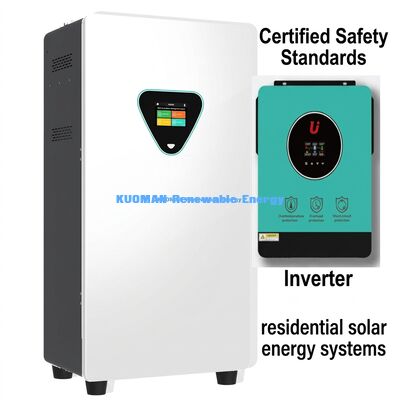 Σύστημα ηλιακής υβριδικής μπαταρίας LiFePO4 51.2V 300Ah με 6000 κύκλους για αποθήκευση ενέργειας εκτός δικτύου