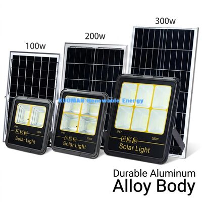 300W LED ηλιακό φως πλημμύρας IP65 αδιάβροχο 15000LM υψηλό φως με σώμα από κράμα αλουμινίου για εξωτερικό φωτισμό