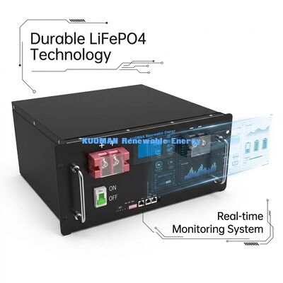 KM 48V 200Ah LiFePO4 Συστήματα αποθήκευσης ηλεκτρικής ενέργειας για το σπίτι με χωρητικότητα 10,24 kWh και 8000+ κύκλους για την αποθήκευση ενέργειας για κατοικίες