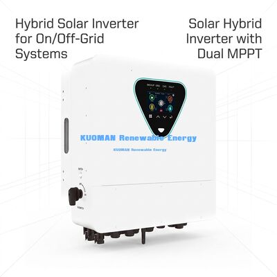 Υβριδικός ηλιακός μετατροπέας BSR 6KW με βαθμολογία IP65 και παράλληλη λειτουργία για οικιακή και εμπορική χρήση
