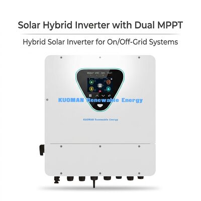 Ηλιακός υβριδικός μετατροπέας 6KW με διπλό MPPT και βαθμολογία IP65 για οικιακή και εμπορική χρήση