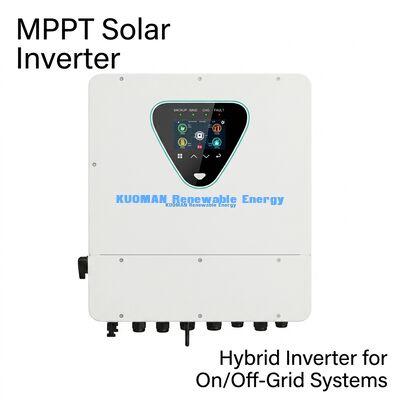 Ηλιακός υβριδικός μετατροπέας 6KW με διπλό MPPT και βαθμολογία IP65 για οικιακή και εμπορική χρήση